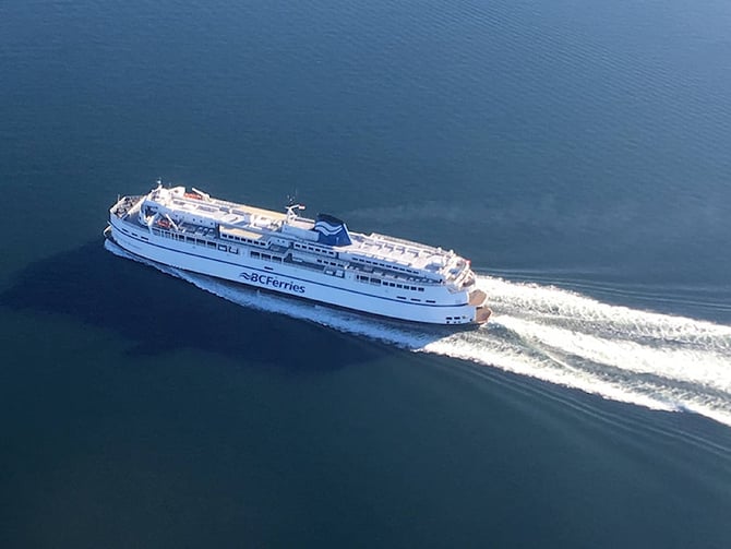 BC Ferries aerial